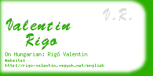 valentin rigo business card